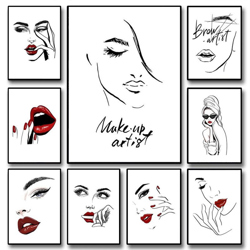 Beauty Makeup Hd - Póster de Maquillaje de Moda, Arte