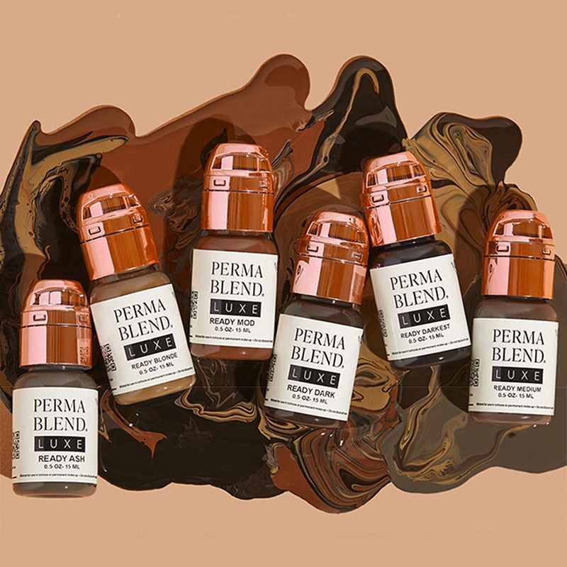 Beauty Luxe Makeup - Tintas de maquillaje permanente para cejas