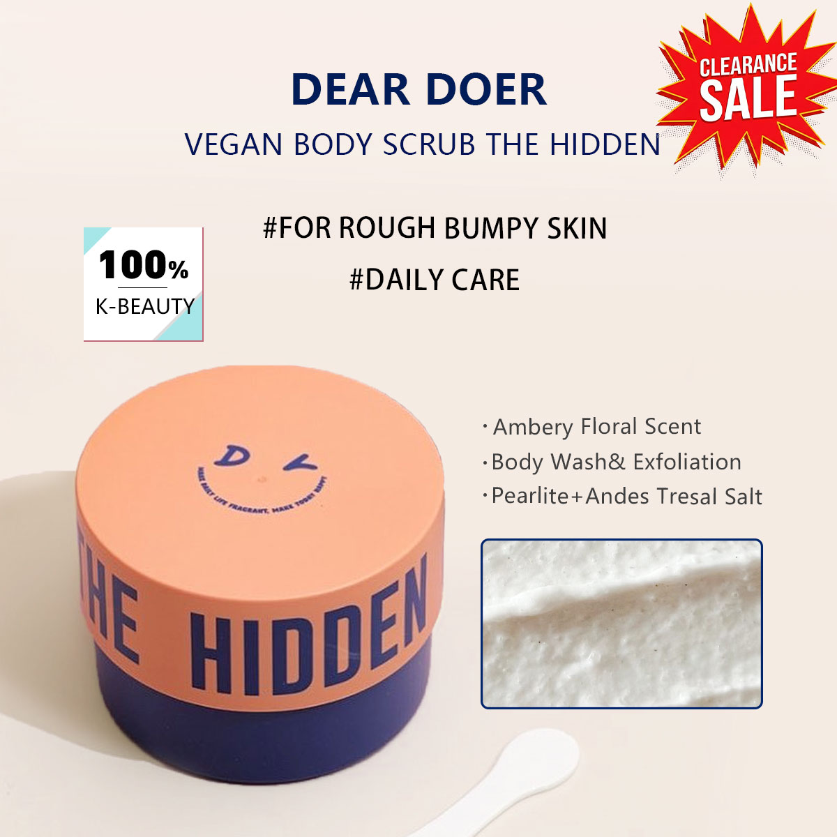 Beauty Makeup Korean - [Oferta de Liquidación] Exfoliante Corporal Vegano