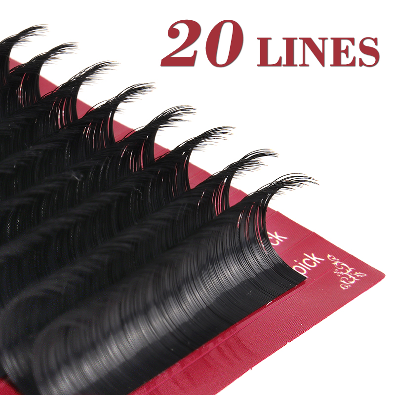 J Beauty Makeup - Dassen-extensiones de pestañas individuales clásicas, 20