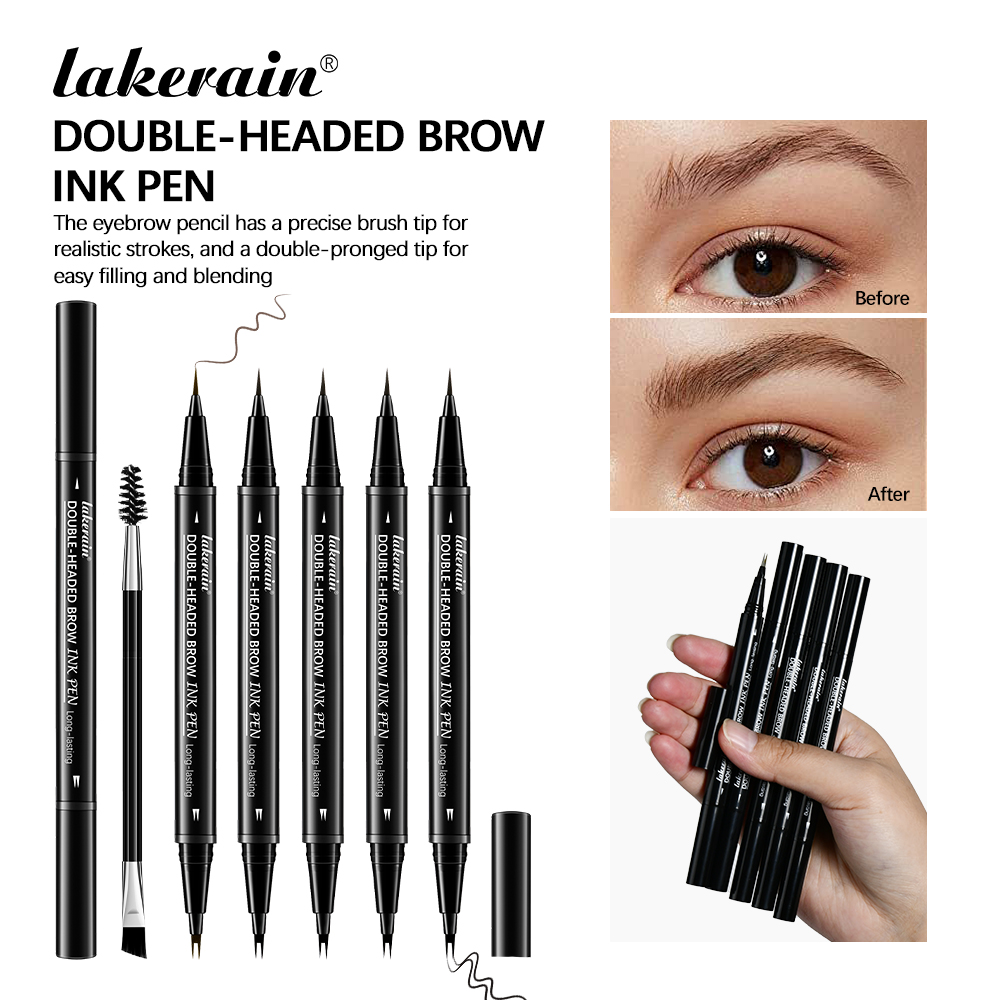 Eyebrow Pomade Pencil - Lápiz de cejas de 2 tenedores,