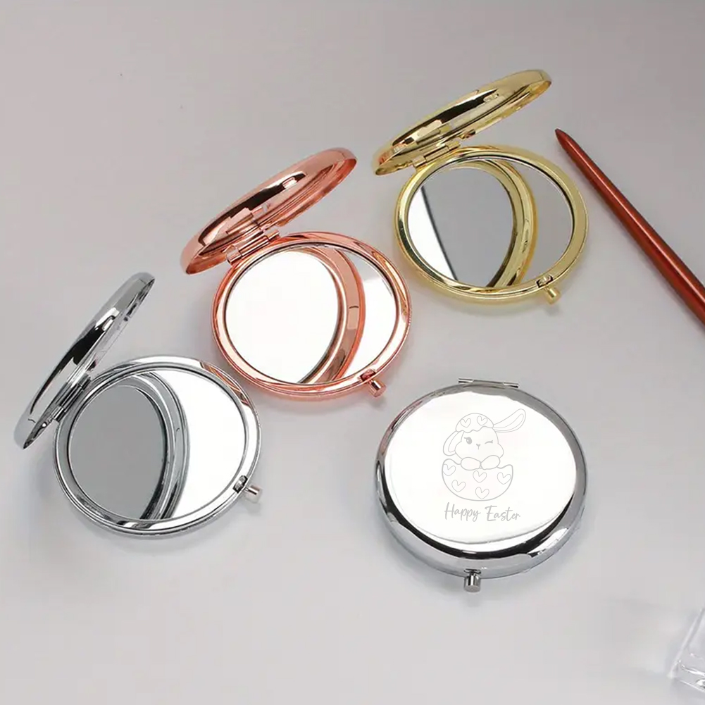 Beauty No Makeup - 1 espejo de bolsillo con diseño