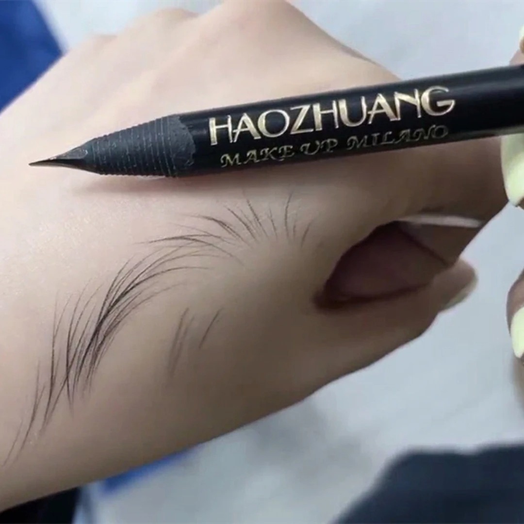 Eyebrow Pomade Pencil - Lápiz de Cejas HAOZHUANG Negro, Maquillaje