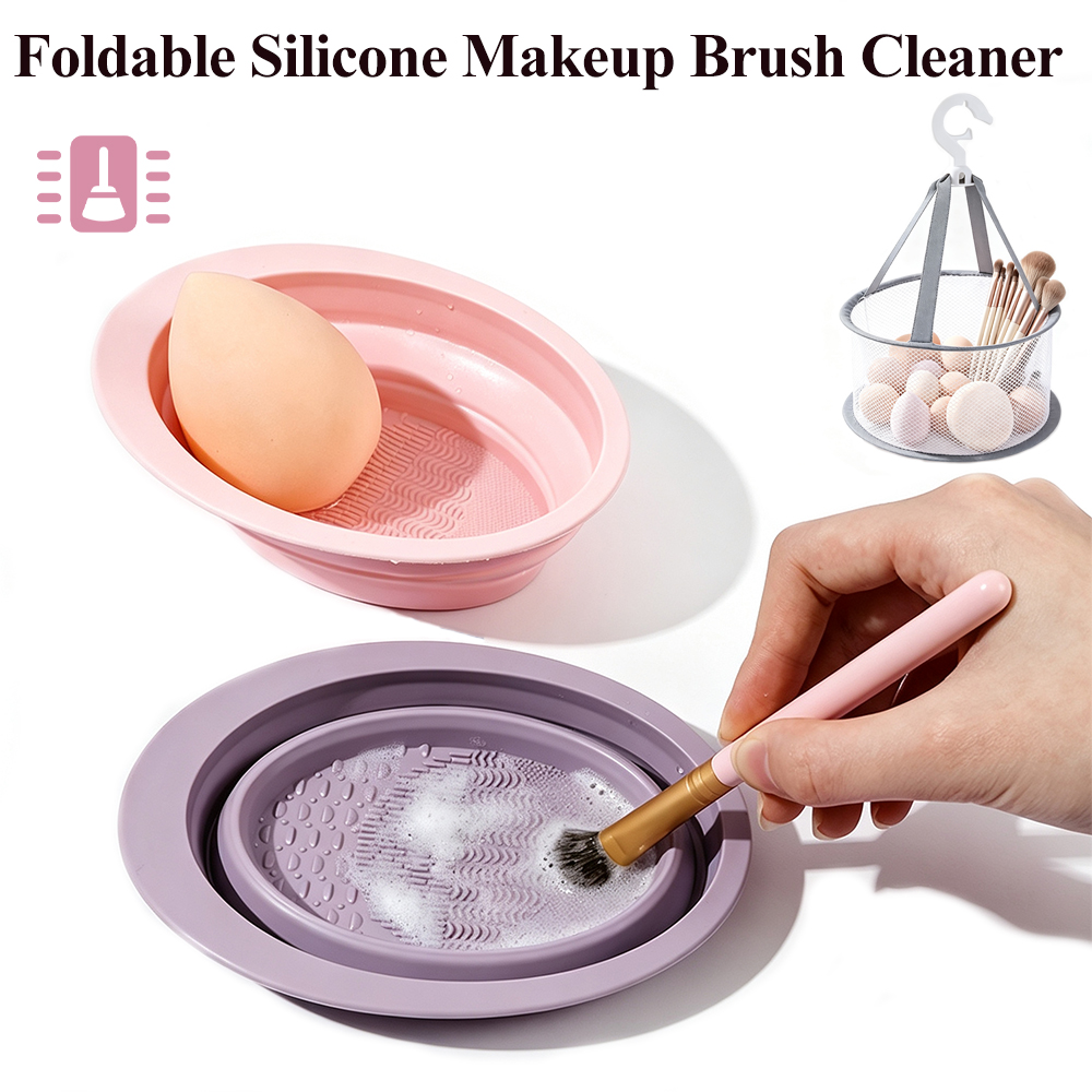 Cosmetic Sponge - Tazón Plegable de Silicona para Limpiar
