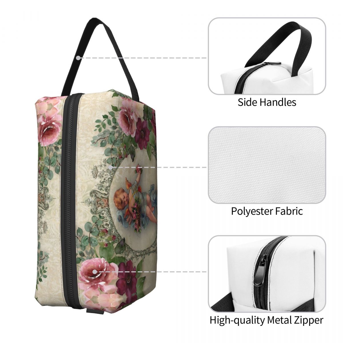 Bolsa de cosméticos de viaje d - Beauty Rose Makeup reseña y precio