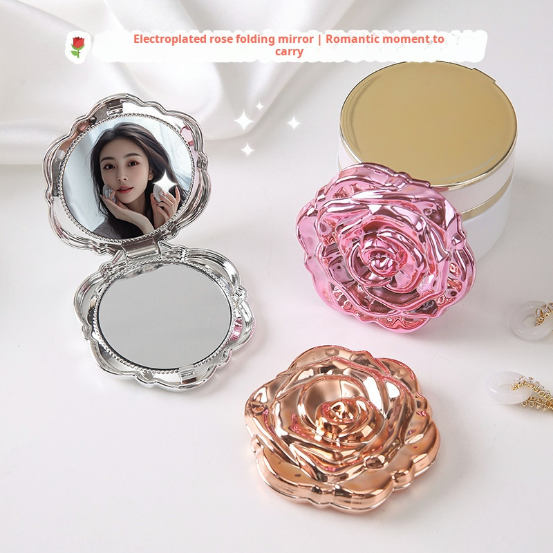 Mini espejo portátil Retro con - Beauty Rose Makeup reseña y precio