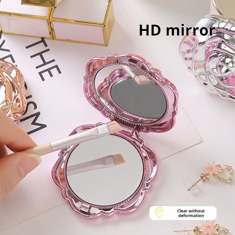 Mini espejo portátil Retro con - Beauty Rose Makeup reseña y precio
