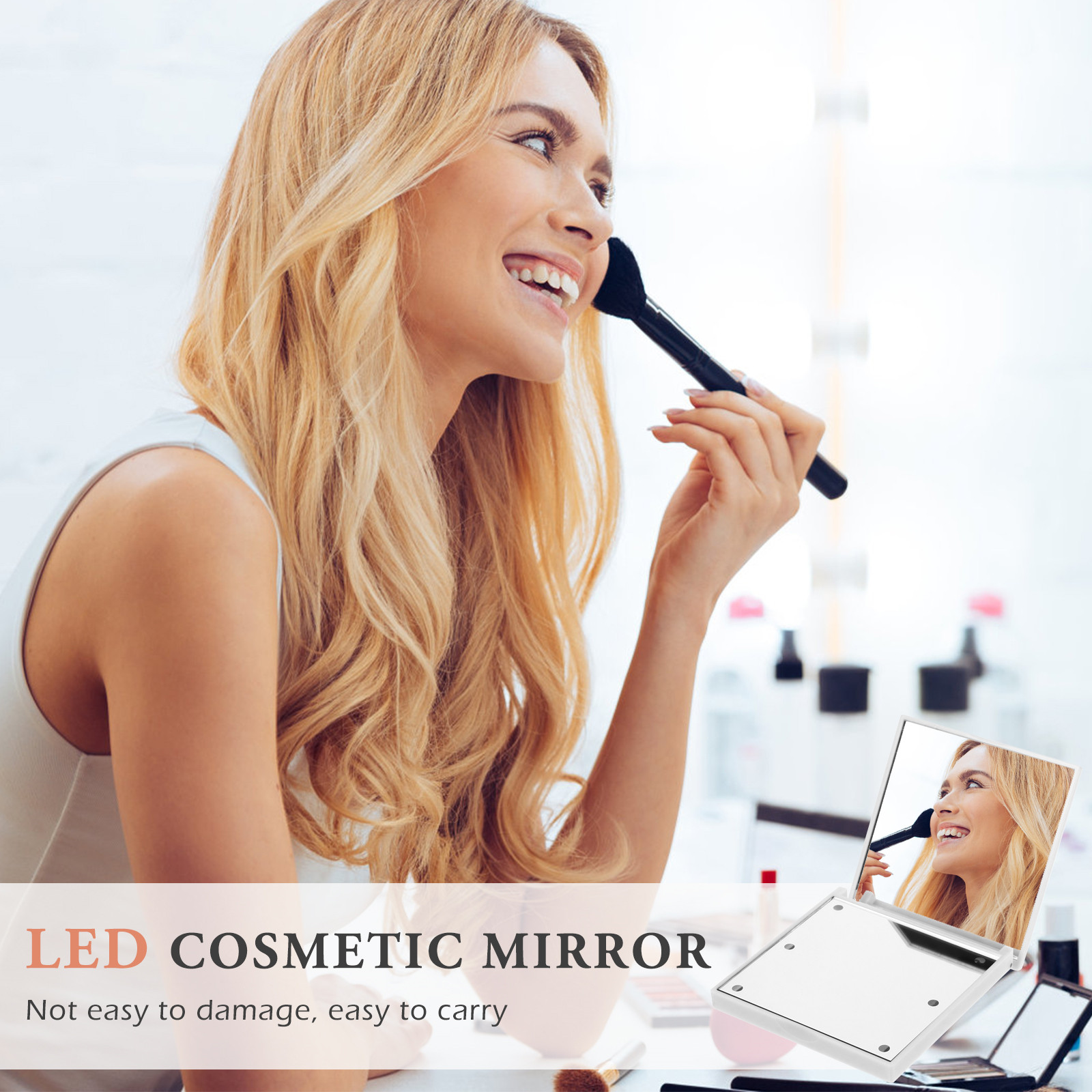 Mini Espejo de Maquillaje Port - Beauty Makeup Hd reseña y precio