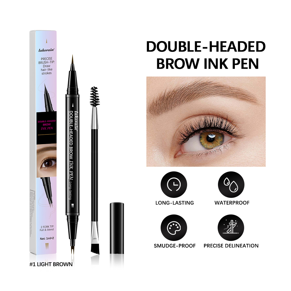 Lápiz de cejas 2 en 1, lápiz d - Eyebrow Pomade Pencil reseña y precio