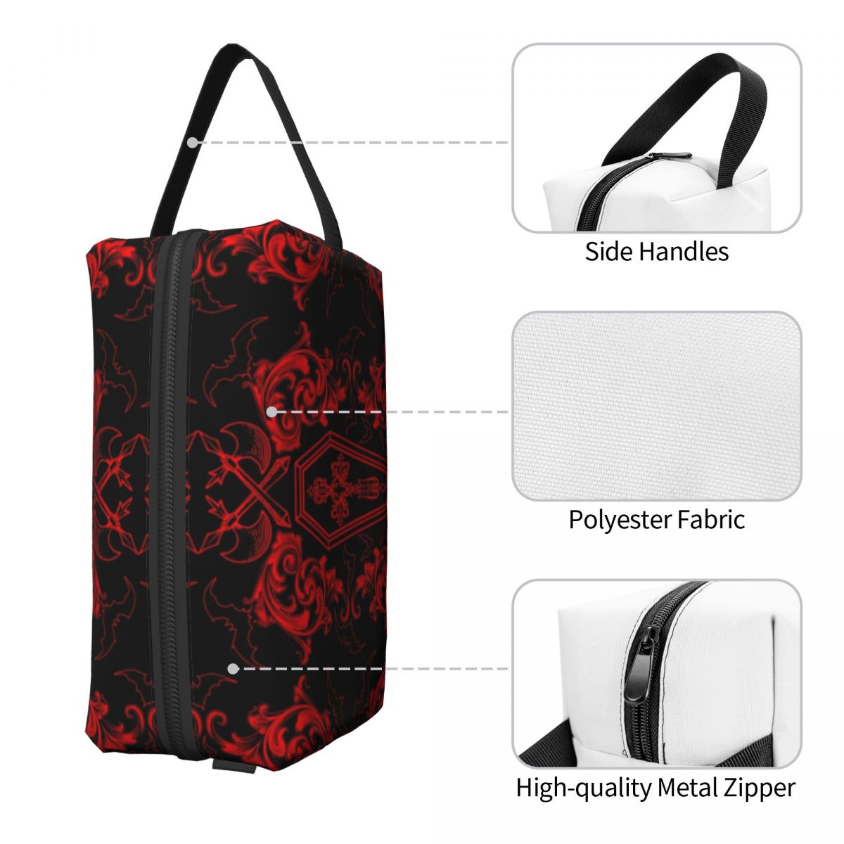 Bolsa de cosméticos de viaje d - Beauty Vampire Makeup reseña y precio