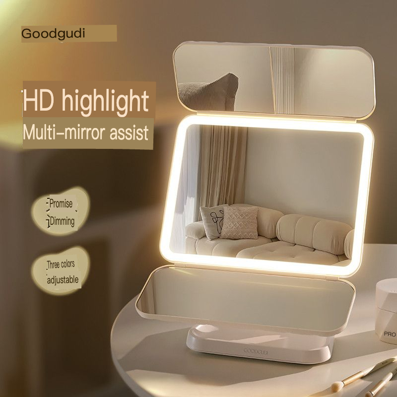 Gudi-espejo de maquillaje Led, - Beauty Makeup Definition reseña y precio