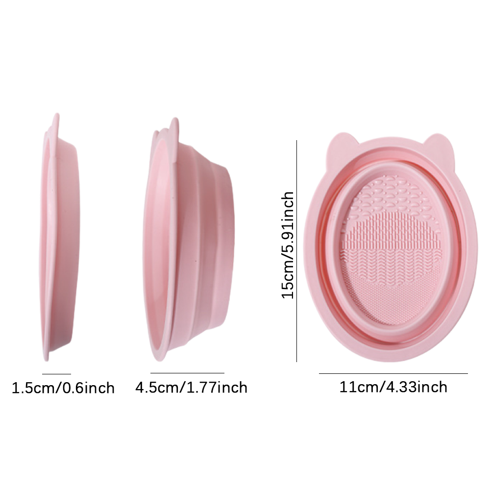 Tazón Plegable de Silicona par - Cosmetic Sponge reseña y precio