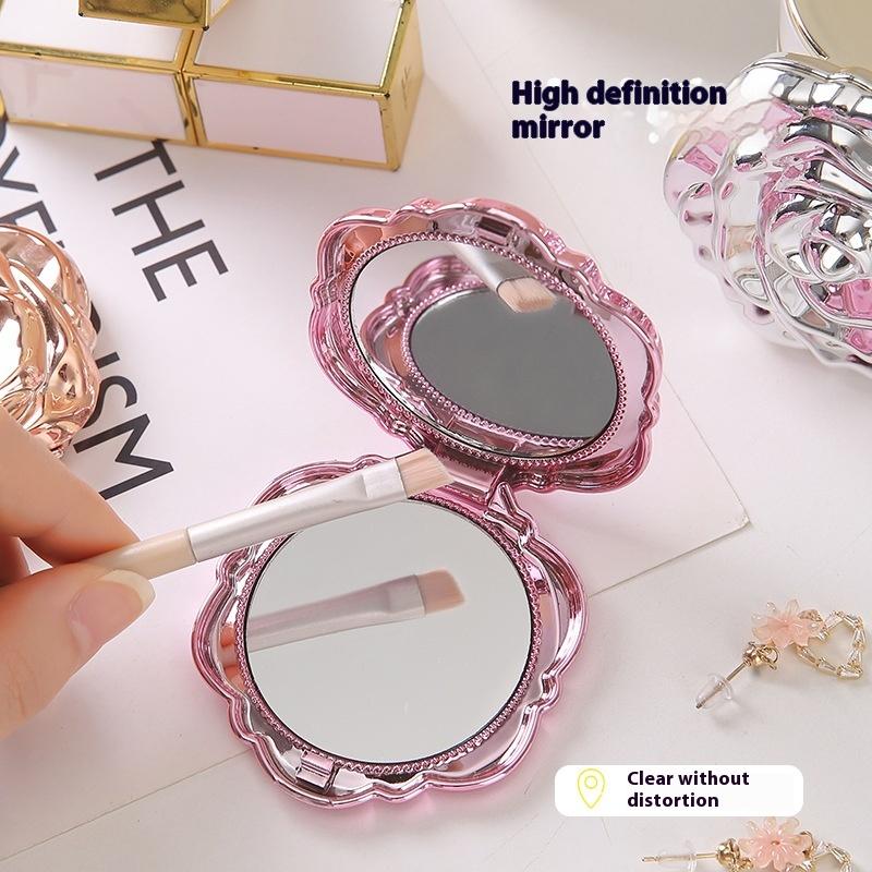 1 Uds Mini espejo portátil Ret - Beauty Rose Makeup reseña y precio