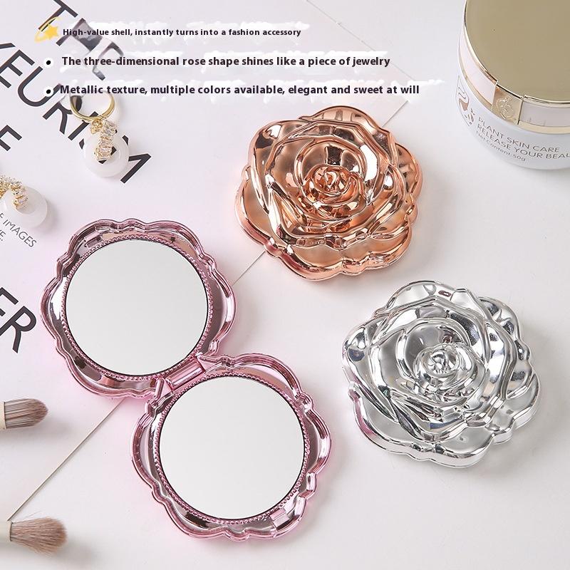 1 Uds Mini espejo portátil Ret - Beauty Rose Makeup reseña y precio