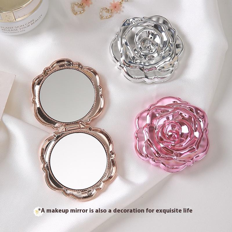 1 Uds Mini espejo portátil Ret - Beauty Rose Makeup reseña y precio