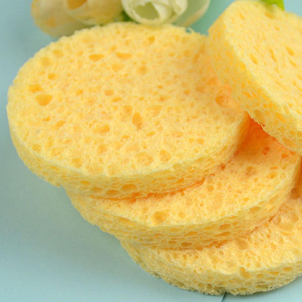 10 Uds 6-9cm cara amarilla her - Cosmetic Sponge reseña y precio