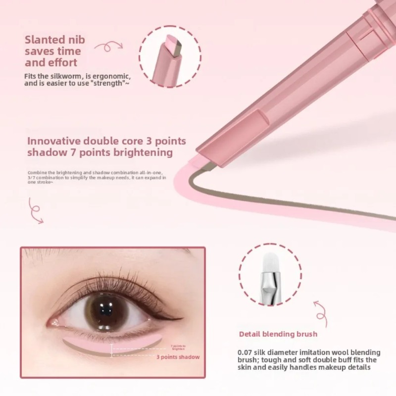 Lápiz Coreano 2 en 1 para Ojos - Beauty Makeup Korean reseña y precio