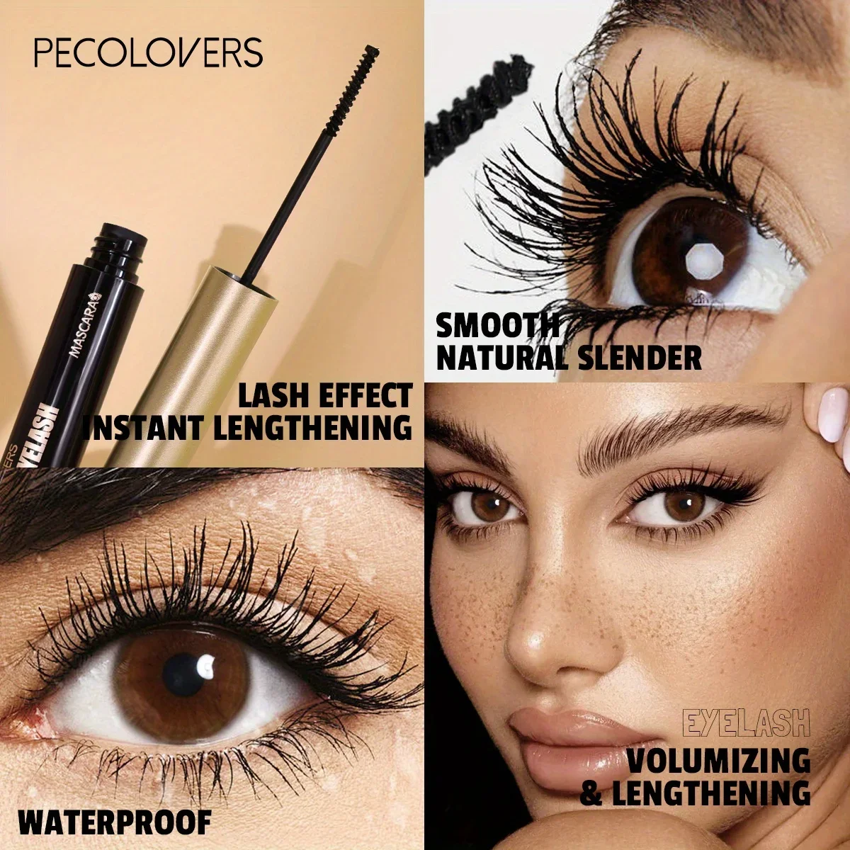 Máscara de pestañas negra 3D d - Beauty Makeup Korean reseña y precio