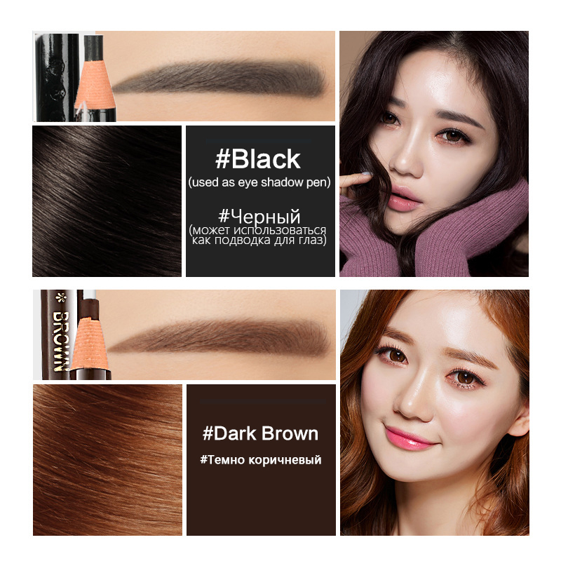 10 Uds lápiz de cejas tinte de - Eyebrow Pomade Pencil reseña y precio